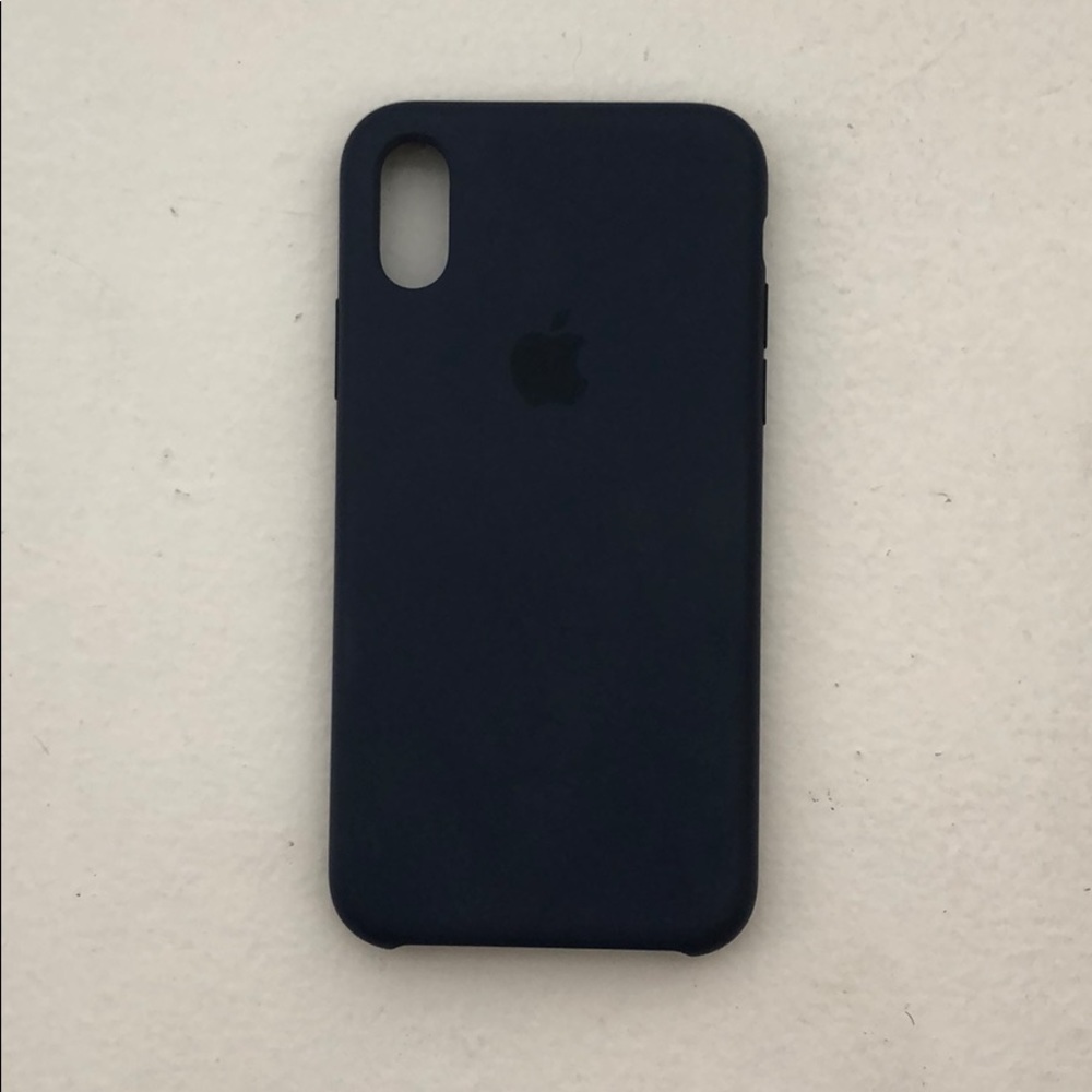 iPhone X / XS Apple Silicone midnight blue case